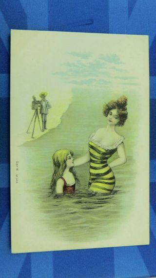Saucy Comic Postcard 1900 