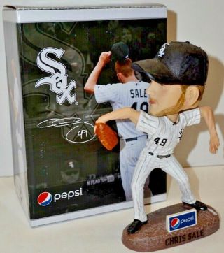 Chris Chicago White Sox Pitcher Ceramic Bobblehead With Box