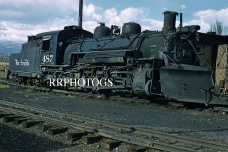 Rr Print Denver & Rio Grande Western Ng 2 - 8 - 2 Steam Locomotive 487 V2