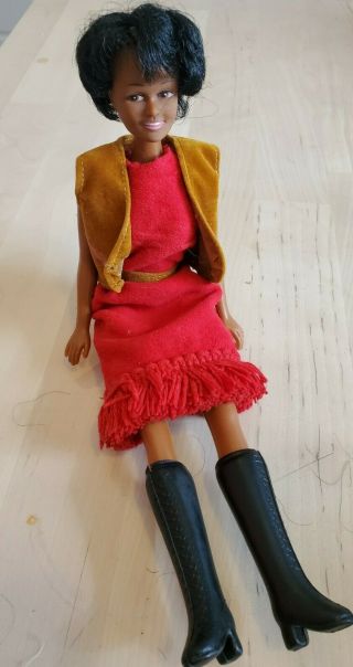 Vintage 1960s 70s Barbie Clone Doll Black Aa African American