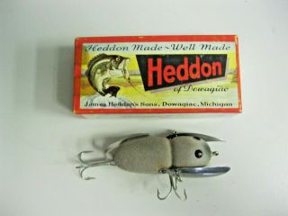 Vintage Heddon Crazy Crawler Flocked Mouse Lure