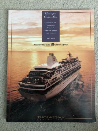 Norwegian Cruise Line 1994/95 Cruise Brochure Including Ss Norway