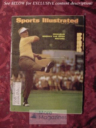 Sports Illustrated June 26 1967 Jack Nicklaus Arnold Palmer Ronald Reagan