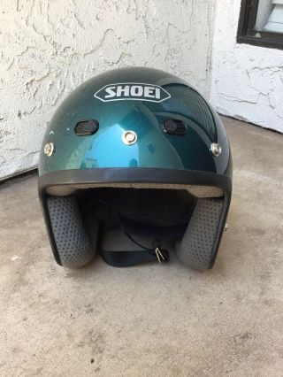 Vintage Shoei Rj - 101v Helmet Open Face Xs