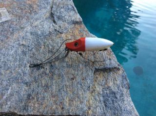 Heddon “ River Runt Spook Sinker” No Snag Hardware Lure In Red & White
