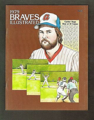 1979 Atlanta Braves Yearbook; Bobby Cox,  Bob Horner,  Phil Niekro,  Rick Camp