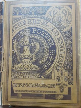Huge Antique Hc Book: M.  L.  Solon - The Art Of The Old English (potter 1883) 16in