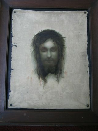 Antique,  Jesus Christus Framed Print St.  Veronica 