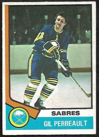 1974 - 75 Opc (o - Pee - Chee) Nhl Hockey: 25 Gil Perrault,  Buffalo Sabres