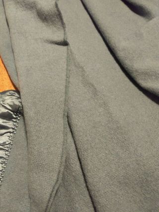 Vintage Faribo Wool Satin Trim Blanket Light Green Teal Full 75 