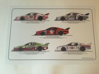 Lancia Beta Monte Carlo Racing Car Illustration Print Wall Art Automotive Decor