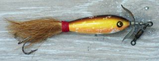 Vintage South Bend Combination Minnow 931 Wood Fishing Lure