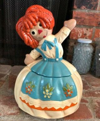 Vintage Winton Raggedy Ann Cookie Jar