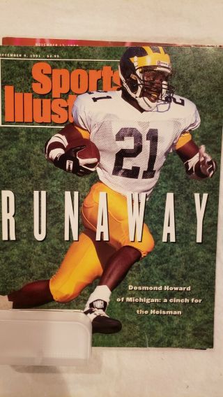 Desmond Howard Michigan Sports Illustrated - December 9,  1991