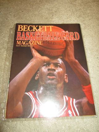 Michael Jordan 1990 Beckett Sports Chicago Bulls Program Basketball Nba84 23 Vtg