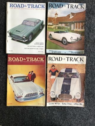 Road And Track Magazines From 1950s