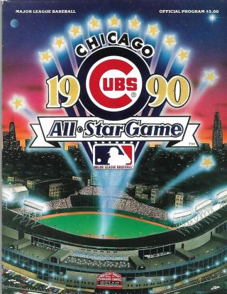 1990 Mlb All Star Game Program Chicago Cubs - Wrigley Field