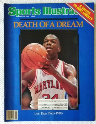 Sports Illustrated June 30,  1986 Len Bias 1963 - 1986 Death Of A Dream