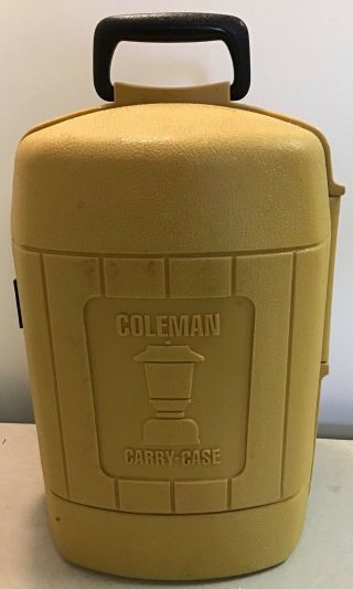 Vintage Coleman Lantern Model 220k With Hard Plastic Carry Case Circa 1980’s