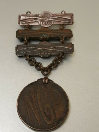 Antique 1895/1896/1897 National Guard Pennsylvania Marksman Bronze Badge G02