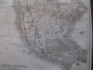 1861 Civil War Map Of The United States,  Canada,  Mexico