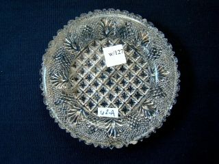 Antique Flint Glass Cup Plate Lee Rose 62a Scarce; Eapg,  Lacy,  Boston Sandwich