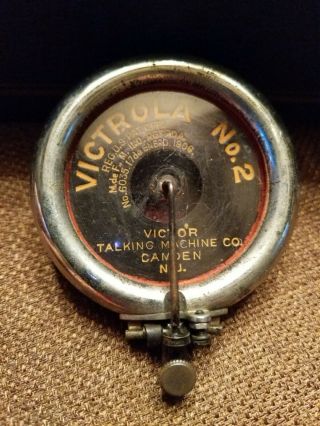 Antique Victrola No.  2 Phonograph Reproducer Ex Cond