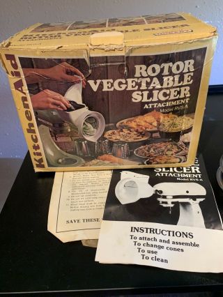 Vintage Kitchenaid Hobart Rotor Slicer Shredder Attachment Rvs - A