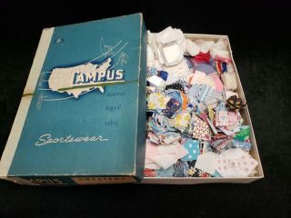 Vintage Antique Quilt Blocks Kit Cotton Fabric Templates Tiny Bowtie Bow Tie 3lb