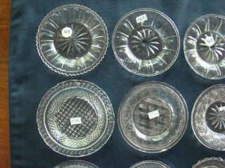 Antique Flint Glass Cup Plate Group of 23 Diff 300/400 - Series Plates; EAPG Lacy 3
