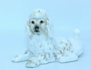 Sweetest Vintage Ceramic Poodle Figurine