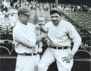 Lou Gehrig & Babe Ruth - 8 " X 10 " Photo - 1930 