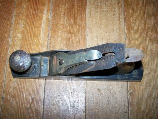 Antique Stanley No.  5 1/4 Smooth Bottom Jack Plane Woodworking Tool Good User 3