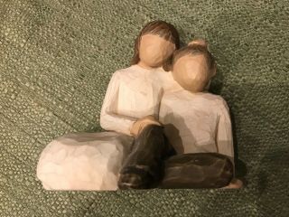 Vintage 2001 Willow Tree " Sister And Brother " Demadco By Susan Lordi (retired)