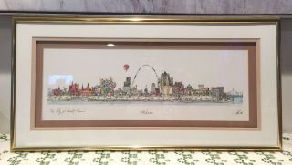 John Pils “the City Of Saint Louis” 1996 Pencil Signed & Numbered