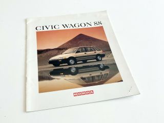1988 Honda Civic Wagon Brochure
