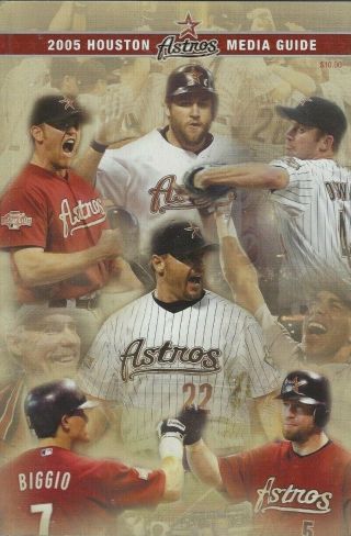 2005 Houston Astros Media Guide - Clemens,  Biggio,  Bagwell - -