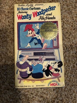 Vintage Vhs 10 Classic Cartoons With Woody Woodpecker And His Friends