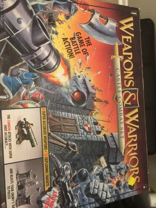 Vintage Weapons And Warriors Castle Combat Set 1994 Pressman Board Game Play