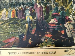Douglas Fairbanks 1922 Orig.  Robin Hood Silent Movie Antique Lobby Card 11 X 14