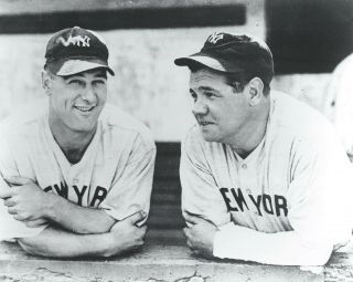 Babe Ruth & Lou Gehrig.  - 8 " X 10 " Photo - 1920 - 1930 