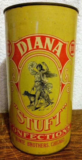 Antique Diana Confections Bunte Bros.  Dog & Woman