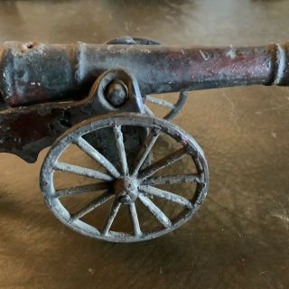 Antique Cast Iron Black Powder Signal Cannon 3