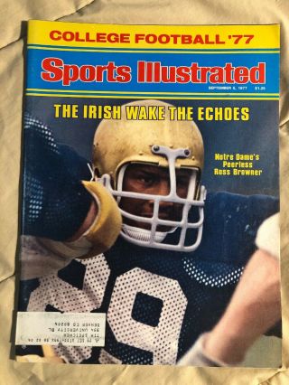 Sports Illustrated September 5 1977 Notre Dame Peerless Ross Browner
