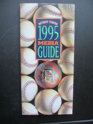 1995 Detroit Tigers Media Guide Booklet Press Tv Radio 95 Schedule Vintage Mlb