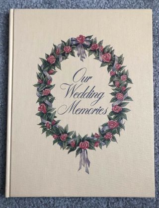 Our Wedding Memories Vintage Wedding Album Scrapbook
