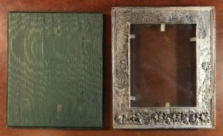 Vintage Silver Plate Dutch Scene Picture Frame By Barbour Silver Co.