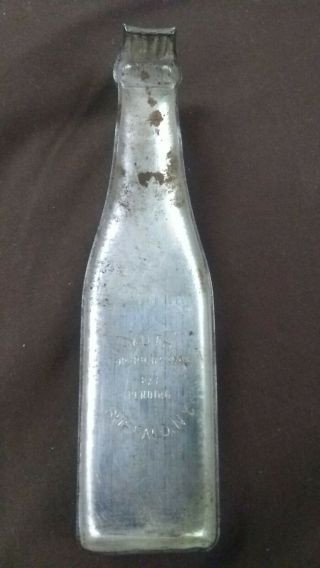 Vintage Antique Tin Metal PEPSI COLA Bottle Opener,  1940.  Rare 3