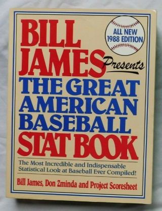 1988 Bill James The Great American Baseball Stat Book
