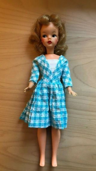 Vintage 1960’s Ideal Tammy Doll 12 " Platinum Blond Hair Bs - 12 - 2